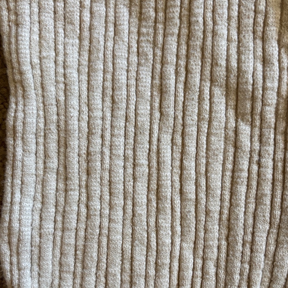 Urban Outfitters Cream Flare Ribbed Knit Lounge Pants - Picture 4 of 4